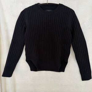 Allsaints Black Wick Rib Sweater - Size XS